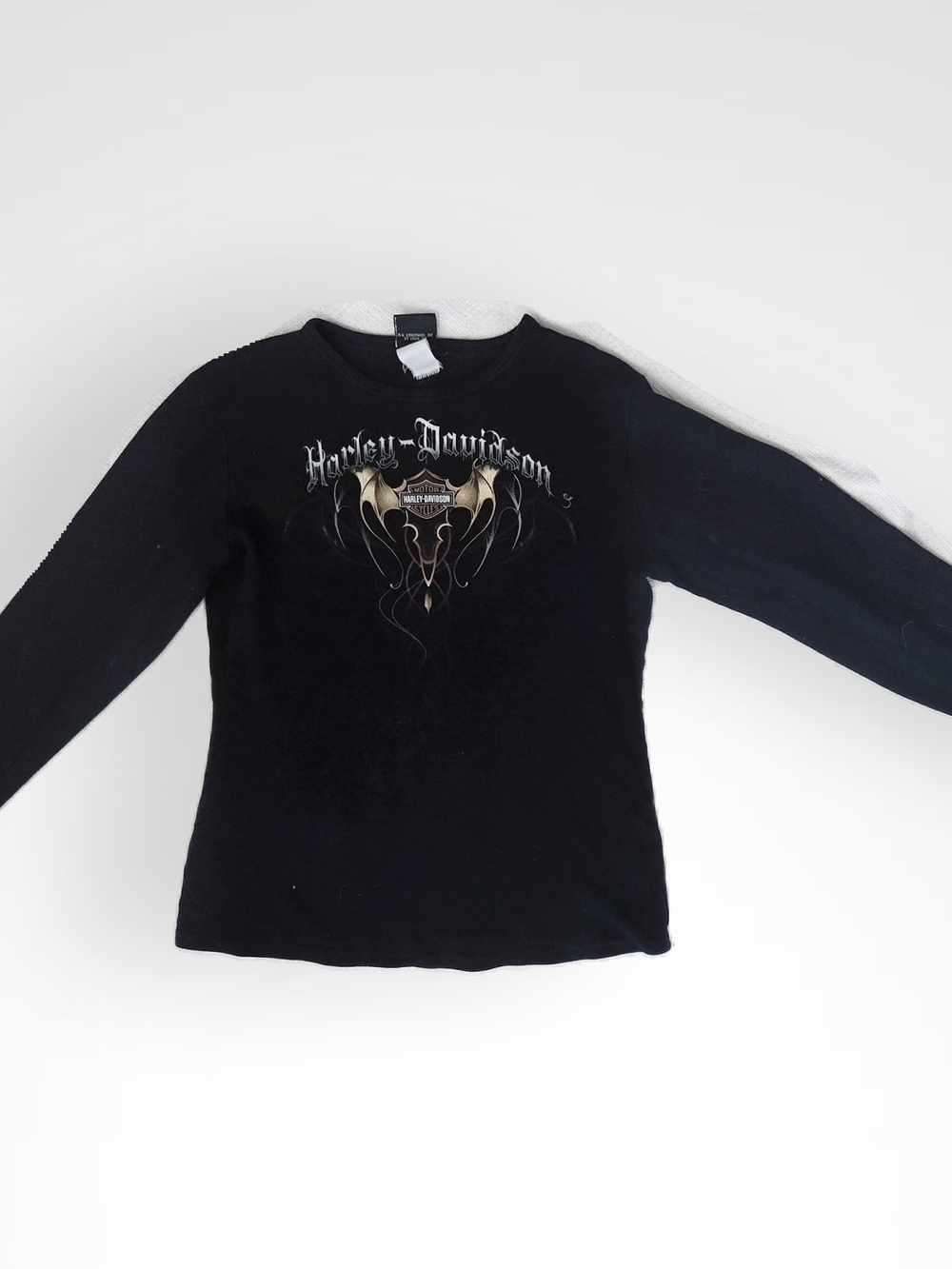 Harley-Davidson Black Long Sleeve Logo Graphic Tee